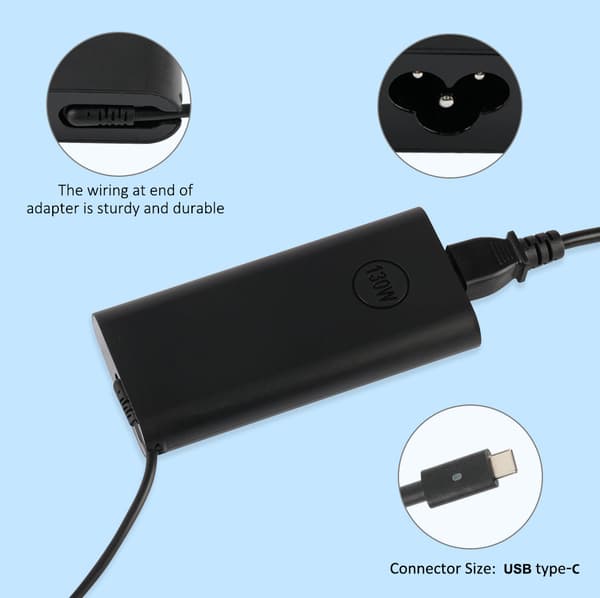 Oplader 130W 20V 6.5A Type-C til DELL Precision 5770 3550-serien AC-adapter
