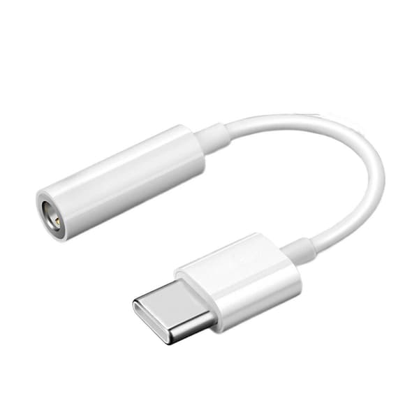 USB C til 3,5 mm hovedtelefonstikadapter, 3,5 mm lydadapter, Type C til 3,5 mm Aux-adapter