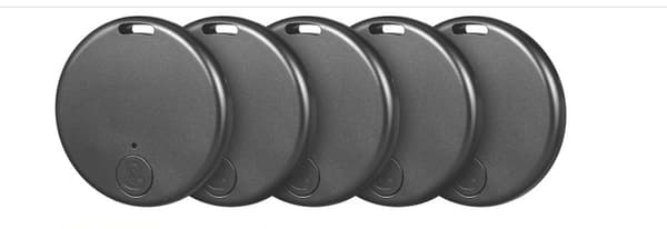 Anti-Lost Enhed Rund Bluetooth 5.2 To-Vejs Alarm Intelligent Positionering Sort