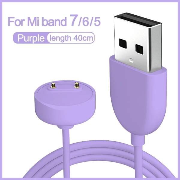 Lader for Xiaomi Mi Band 5 6 7 (Lilla)