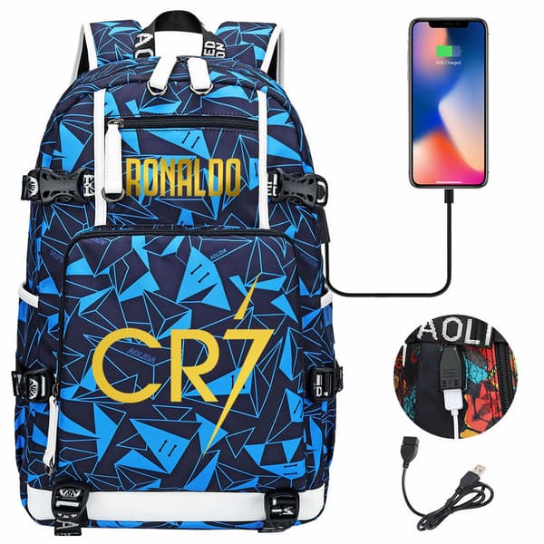 Rygsæk - Cr7 Med Usb-Opladningsport (14)