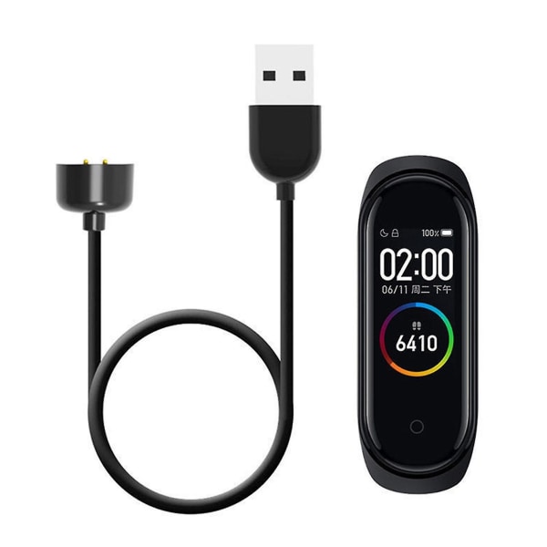 Til Mi Band 6 Usb-oplader Holdbart 5v-kabel til Xiaomi Mi Band 5/6-sort opladerkabel til Mi Band 5 Magnetic 2023 Nyt