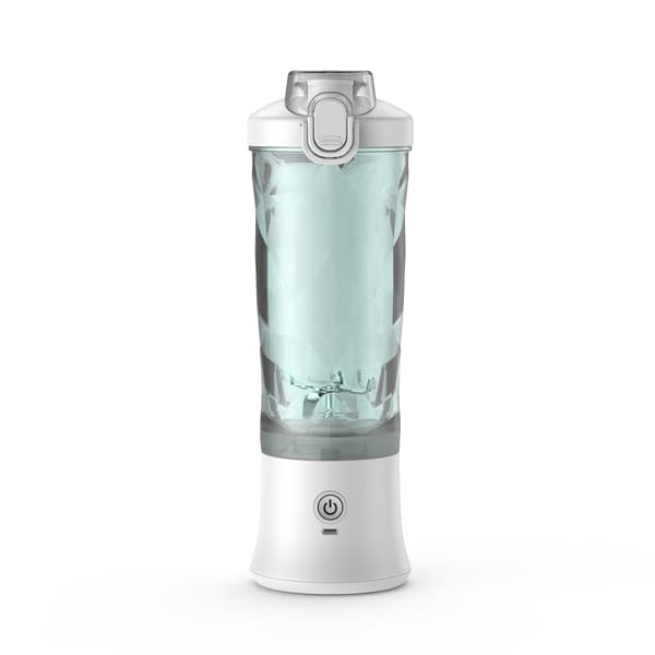 Juicer 600 ml, diamantformet juicekopp med 6 blader (hvit)