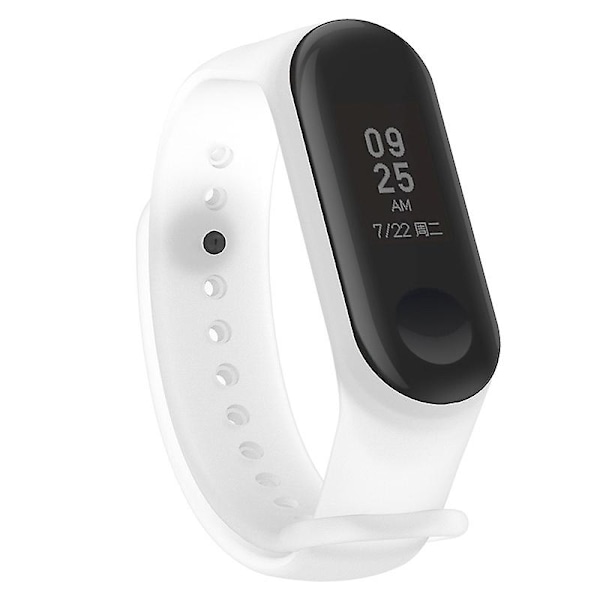 Gjennomsiktig silikon smartklokke stropp erstatningsarmbånd for Xiaomi Mi Band 3/4 Rosa F Xiaomi Mi Band 4