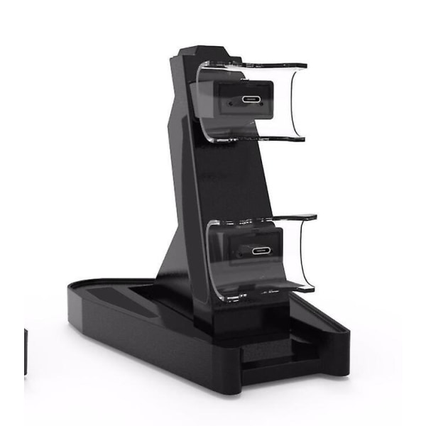 Ps5-kontrollerhåndtak Hurtiglader Trådløs lading Dual Dock Station Gamepad Lader LED-indikator Style 1