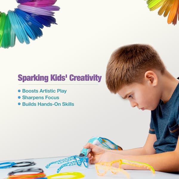 3D-pen PLA-printfilament-refills 1,75 mm 10 m pr. rulle, tilfældig farve 32 Colors 10M