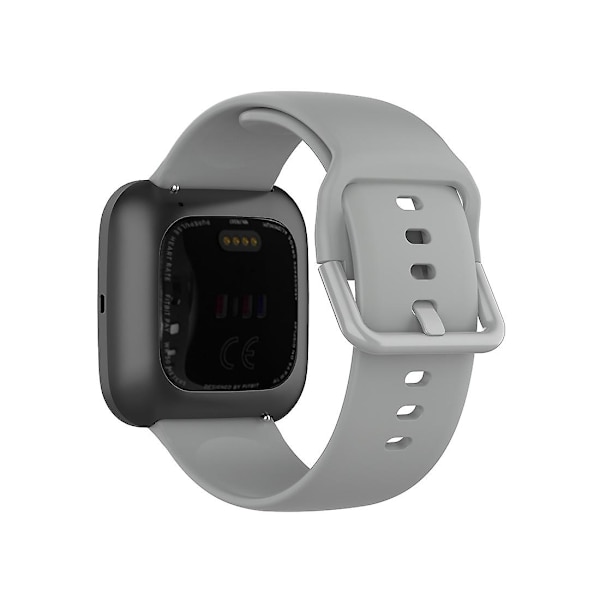 23mm Färgspänne Silikon Armband Rem för Fitbit Versa 2 / Versa Lite / Blaze, Storlek: S Gray