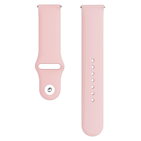 Til Samsung Galaxy Watch Active2 Bluetooth-version 40mm Smart Watch Solid Color Silikonurrem Pink