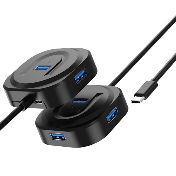 Usb C Hub Multiport Adapter, 4-i-1-udvidelsesenhed