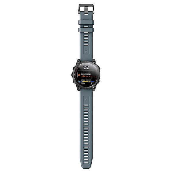 KLB-LWGJ-001 För Garmin Fenix 7 / 7 Pro Remband Ersättning QuickFit 22mm Silikon Armband Navy Blue