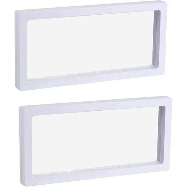 Kelluva kehysnäyttöteline 3D-laatikko white