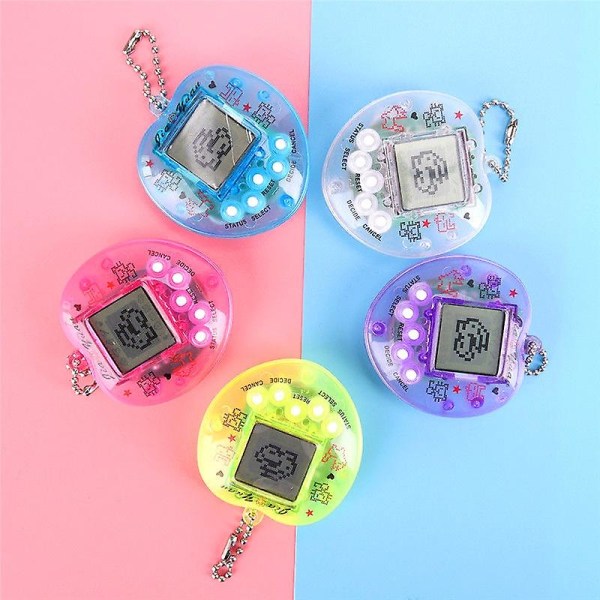 1 stk elektronisk kæledyr Tamagotchi 90'er nostalgisk 49 kæledyr i ét virtuelt netværk Digitalt kæledyrslegetøj Pixel Fun Toyk
