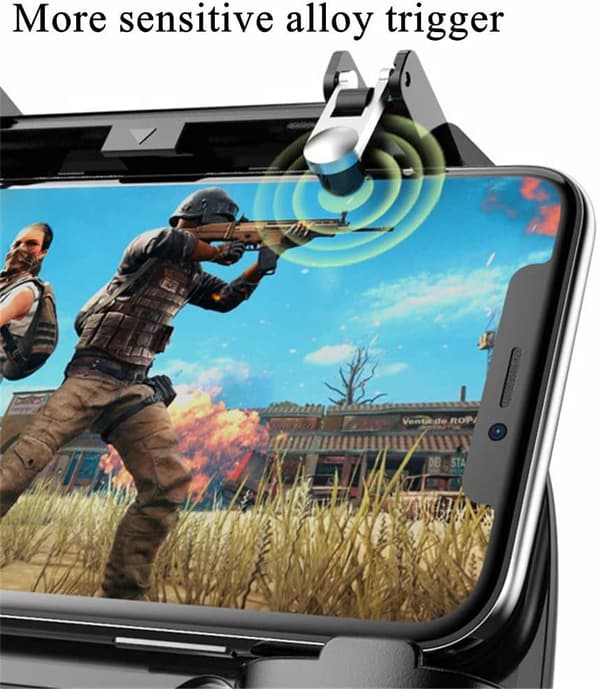 Mobilspilcontroller til PUBG Mobile Controller L1R1 Mobilspiludløser Joystick Gamepad til 4-6,5\" iOS & Android-telefon (W10-opdatering)