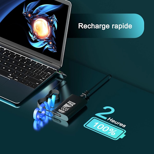 Laddare för Dell 65W USB C Latitude 5420 5290 7490 5520 5285 5179 5480 5400 Nätadapter