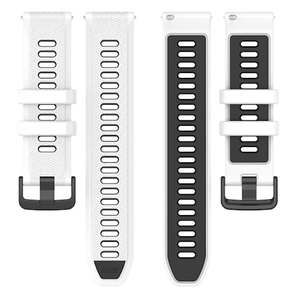 Dubbelfärgat silikonarmband för Garmin Forerunner 265, slitstarkt smartband