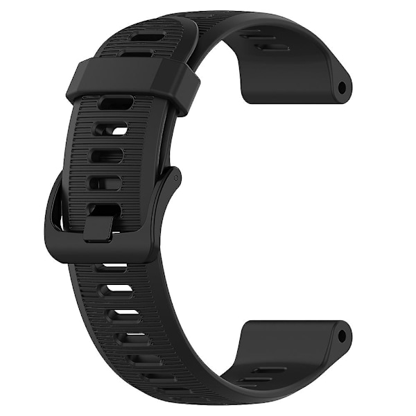 Til Garmin Forerunner 945/ 935 Udskiftning Rem Stål Spænde Tekstureret Silikone Urrem Black