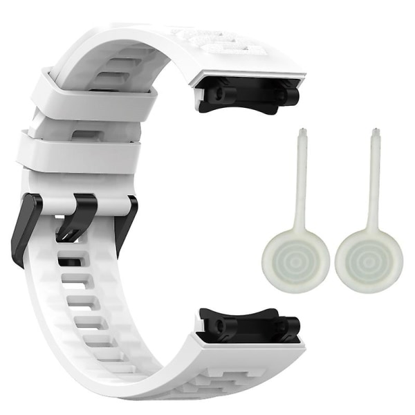 Armband Silikonrem Svettsäker för HuamiAmazfit för T Rex 2 Smartwatch Brac White