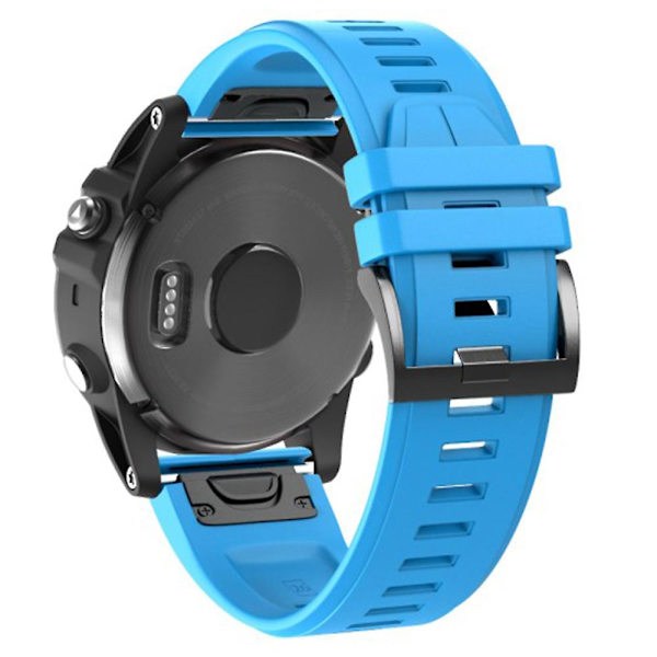 KLB-PWGJ-001 Til Garmin Fenix 7X / 7X Pro Ur Rem 26mm Silikone Urrem Sky Blue