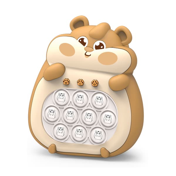 Pop The Target! Kädessä pidettävä nopeuspeli (hamsterinruskea)