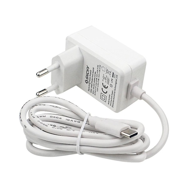 5 5.1V 5A Strömadapter PD 27W USB Typ C Laddare Strömadapter för 5 (EU-kontakt)