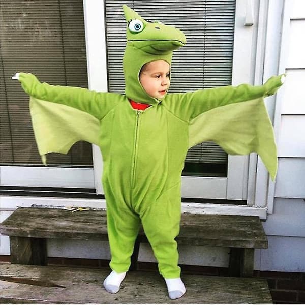 2022 Børns Pterodactyl Playsuit Cosplay Dinosaur Performance Kostume 120