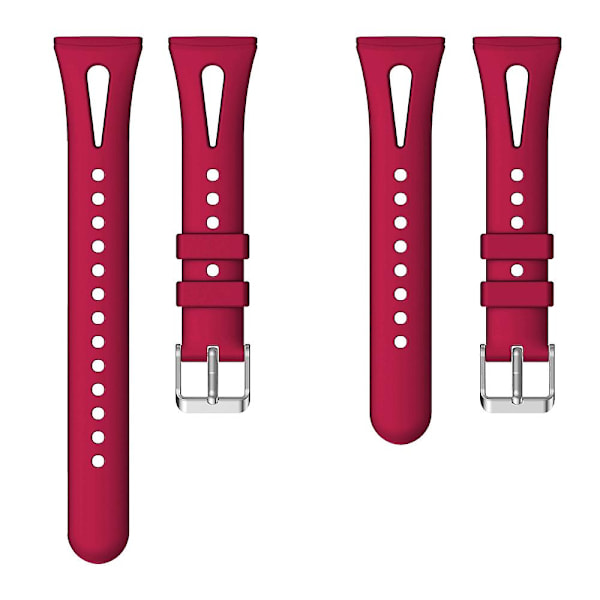 For Fitbit Versa 3 / 4 Silikon Watch Band, Størrelse:S S Rose Red