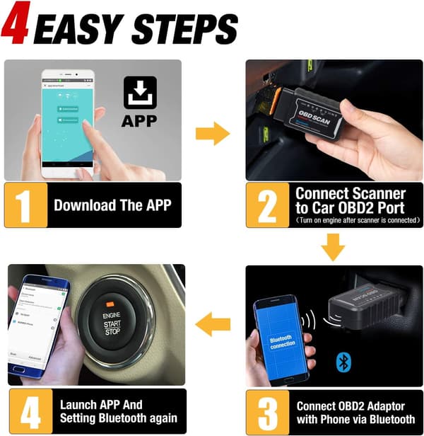 Elm327 V1.5 Bluetooth Obd2 Scanner Kodeaflæser Pic18F25K80 Bil Diagnostisk Værktøj