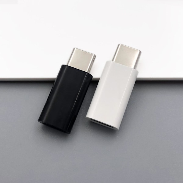 Usb C/typ C Adapter Laddare Datakabel Konverter Black