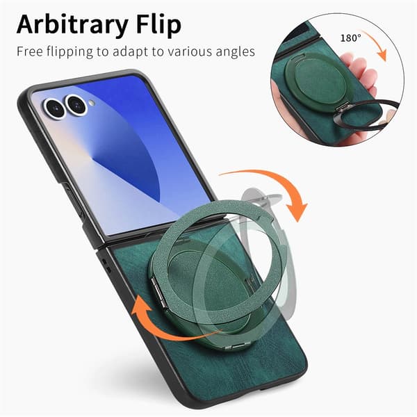 Etui til Samsung Galaxy Z Flip 7, med svingbart stativ Blue