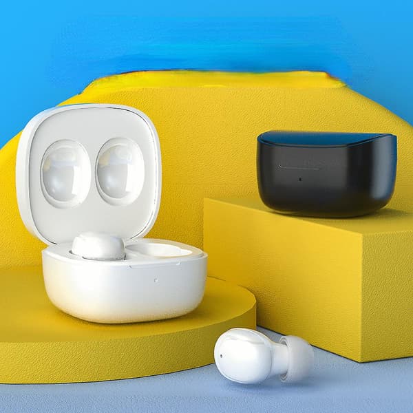 Mini In-ear Bluetooth Headset Trådløs Til Mobiltelefon Tablet Electroplating white