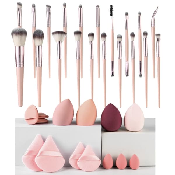 Sminkekostsett Rosa (34-pakning)
