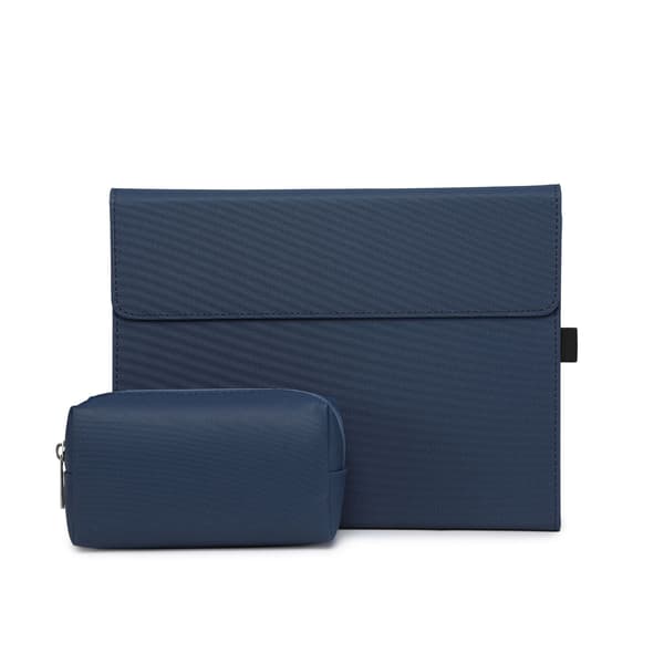 Etui til Microsoft Surface Pro 4/5/6/7, justerbar synsvinkel, med taske (tekstur blå)