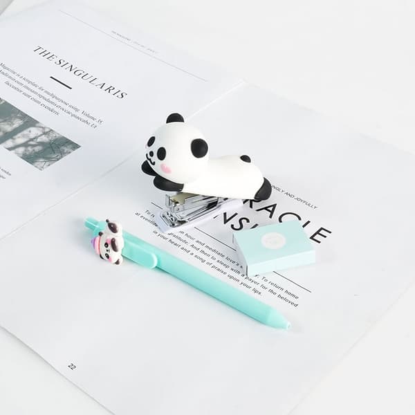 Panda Notesbogssæt Med Ministifter Og Kuglepenne