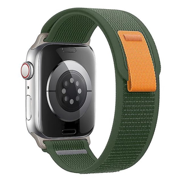 Trail Loop Strap Til Apple Watch Band 44mm 40mm 45mm 41mm 42mm 38mm 44 45 Mm Correa Armbånd Iwatch Series 7 6 3 Se 8 Ultra 49mm 42 44 45 49mm Army green