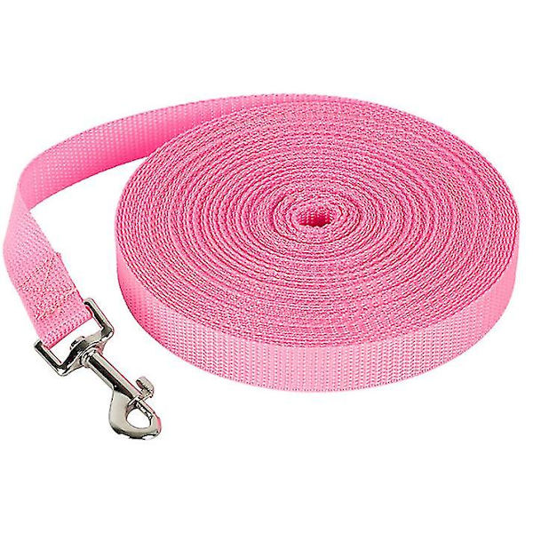 50m hundkoppel för husdjur, spårkoppel för utomhusbruk för stora hundar pink 9m *2cm