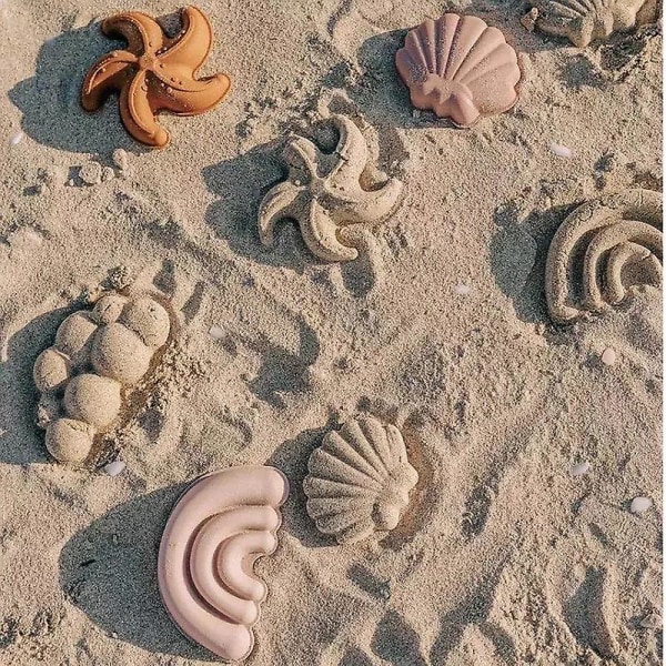Barn Sommar Strandleksaker Söt Djurmodell Seaside Silikonhink Rabbit