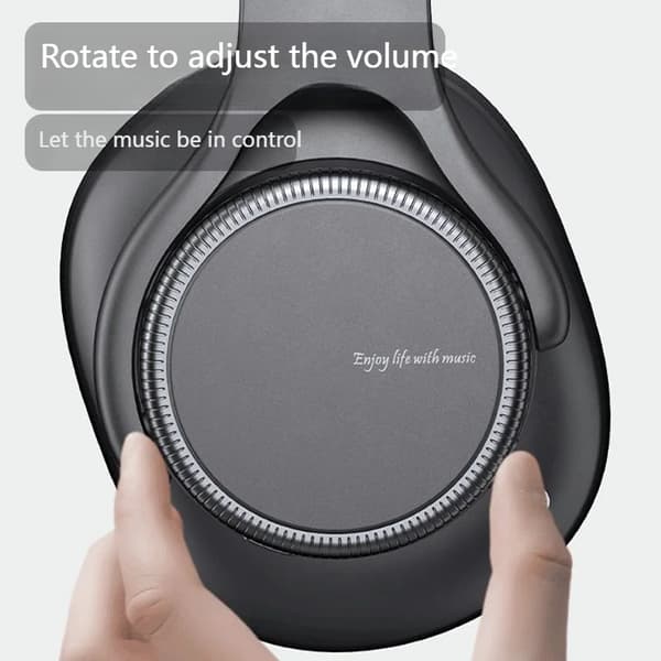 True Wireless Bluetooth-hörlurar - B15, roterande volymratt Anc Active Noise med mikrofon (blå)