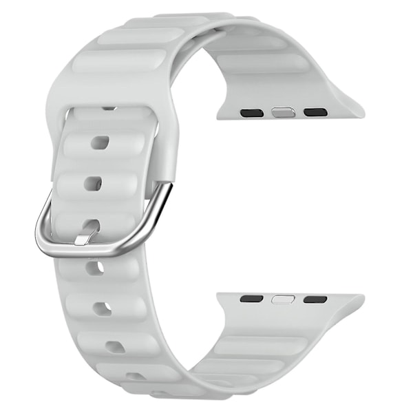 Håndleddsremmer for Apple Watch Ultra 49mm/SE/SE (2022) 44mm/Series 8/7 45mm/6/5/4 44mm/3/2/1 42mm Wave Light grey, Light Grey J Apple Watch Ultra 49mm