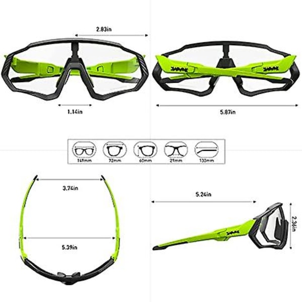 Pyöräilylasit Miesten Photochromic Aurinkolasit Naiset Mtb Maastopyörä Polkupyörä color 9