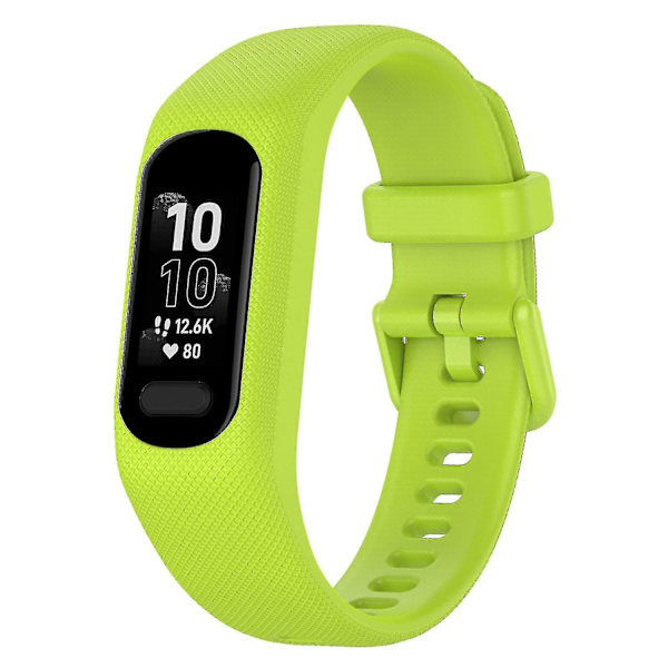 Antiskrapa silikonklockarmband med fodralsskydd för Garmin Vivosmart 5 Indigo, Cyan E Garmin Vivosmart 5