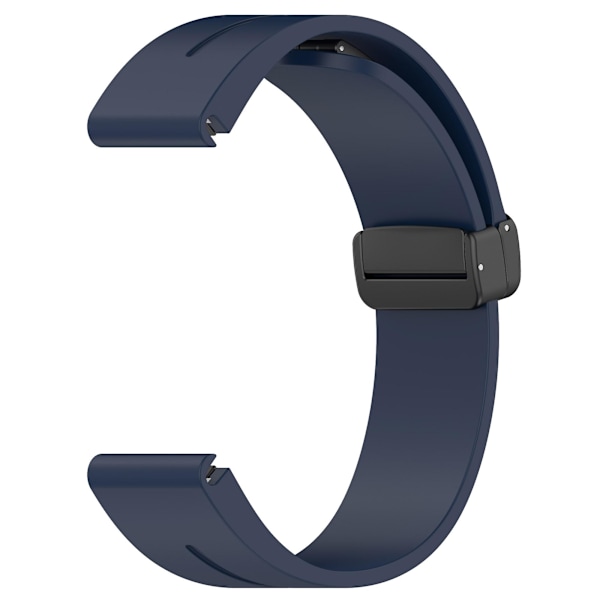 20mm magneettinen silikonihihna Samsung Galaxy Watch 6/6 Classic/5/4/huawei Watch Gt 3 42mm, rannekkeen musta solki Navy Blue