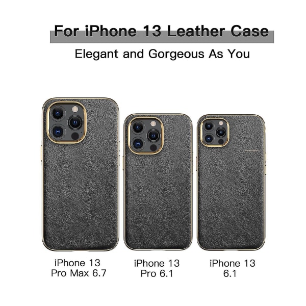 Case i läder iPhone 13 Black