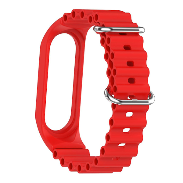 For Xiaomi Mi Band 3/4/5/6/7 Watch Band Soft Silicone Strap med Watch Case Red, Red D Xiaomi Mi Band 3