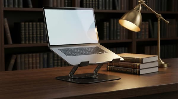 Støtte til bærbar computer, bærbar foldbar til 10 til 21 tommer (sølv)