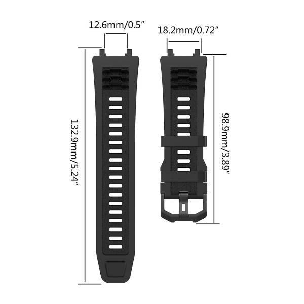 Armband Silikonrem Svettsäker för HuamiAmazfit för T Rex 2 Smartwatch Brac Red