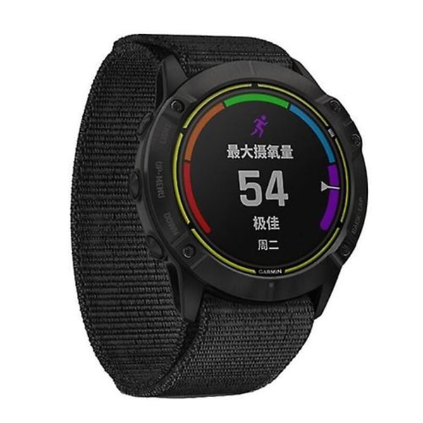 Garmin Fenix ​​6x 26 mm neulotulle nylon - watch OYN Black