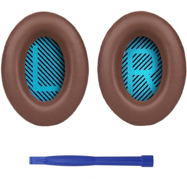 Ørepuder kompatible med Bose QuietComfort 15 QC15 QC25 QC2 QC35/ Ae2 Ae2i Ae2w SoundTrue & SoundLink-Brown