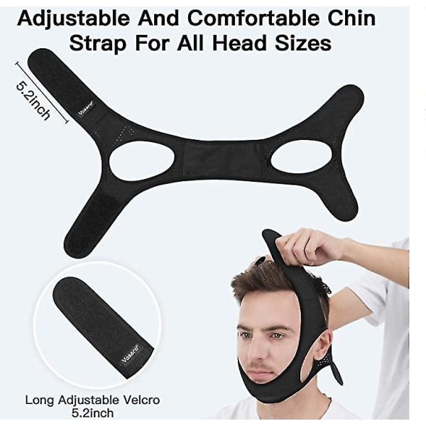 Neopren Anti Snore Stop Snorking Chin Strap Belte blue