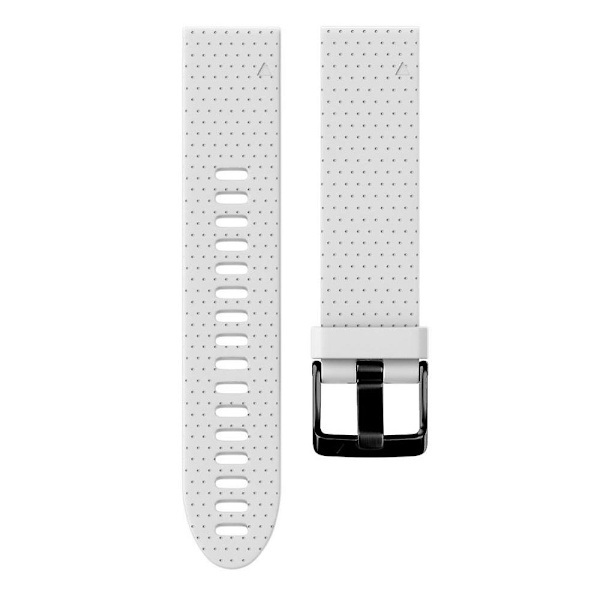 KLB-YDGJ-001 Til Garmin Fenix 7S / Fenix 7S Pro Urrem 20mm Dot Texture Silikone Urremme White