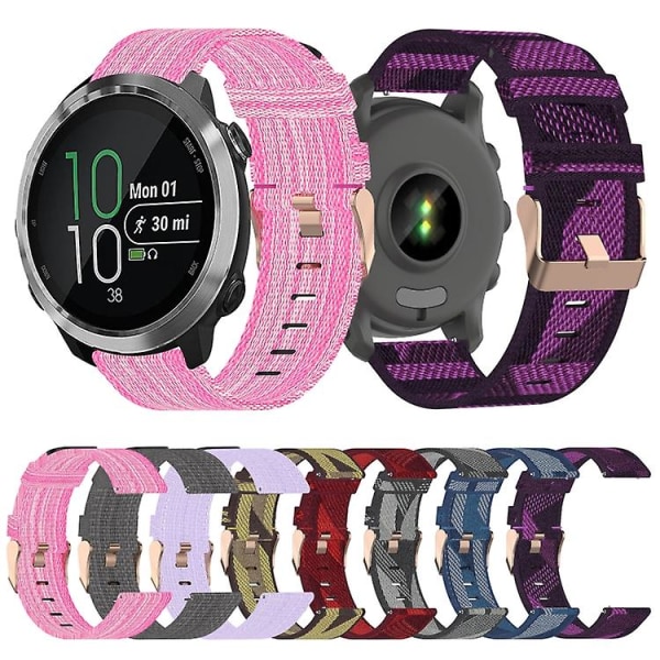 Garmin Forerunner 645 Music 20 mm: nylon watch kelloranneke BJK Pink